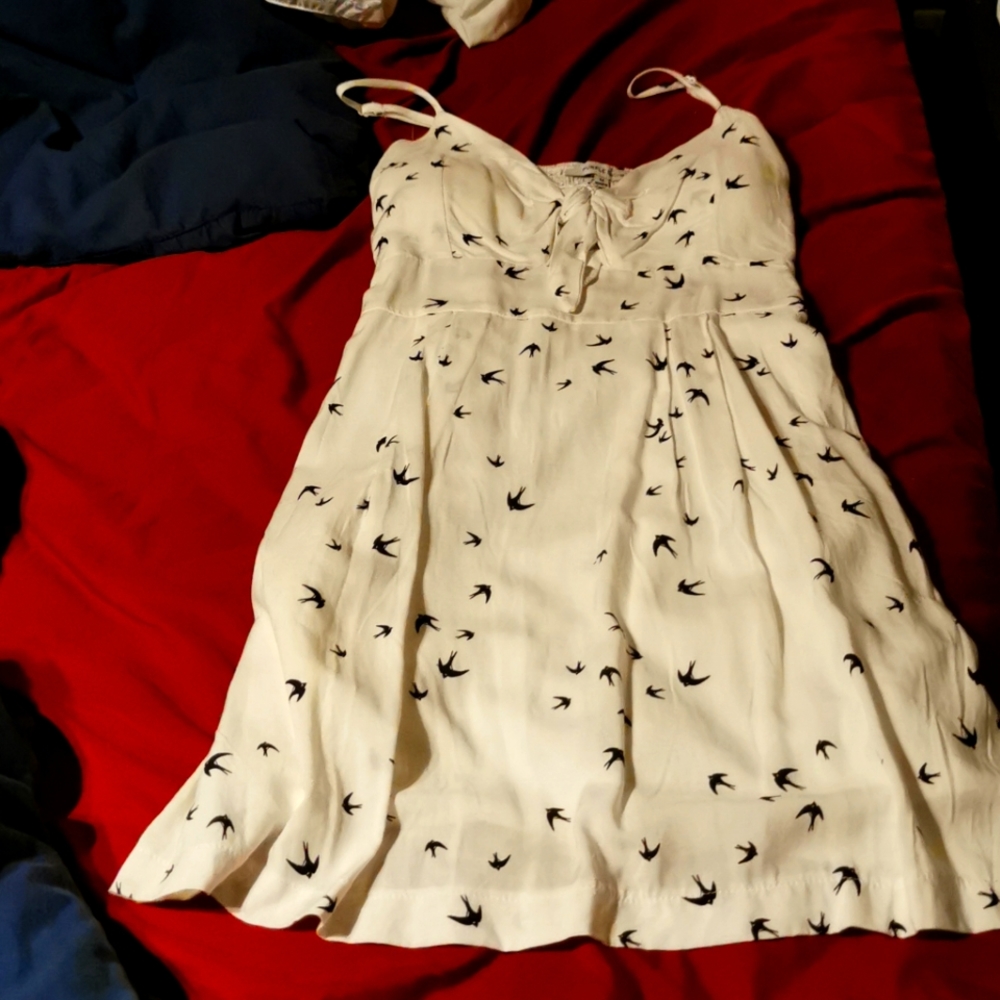 Purple snow bird dress